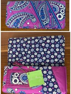 Vera Bradley Travel Wallet Boysenberry